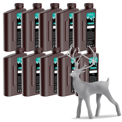 5/10KG SUNLU Water Washable 3D Printer Resin,For Most LCD DLP SLA Resin Printer