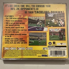 NFL 2K (Sega Dreamcast, 1999)