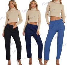 Womens jegging Pull On High Waist Stretch Ladies Stretchy Casual Bottoms 10-24