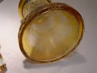 Antique 19th c Bohemian CZECH Art Glass Vase Amber Yellow Amber Cut Glass — photo 7