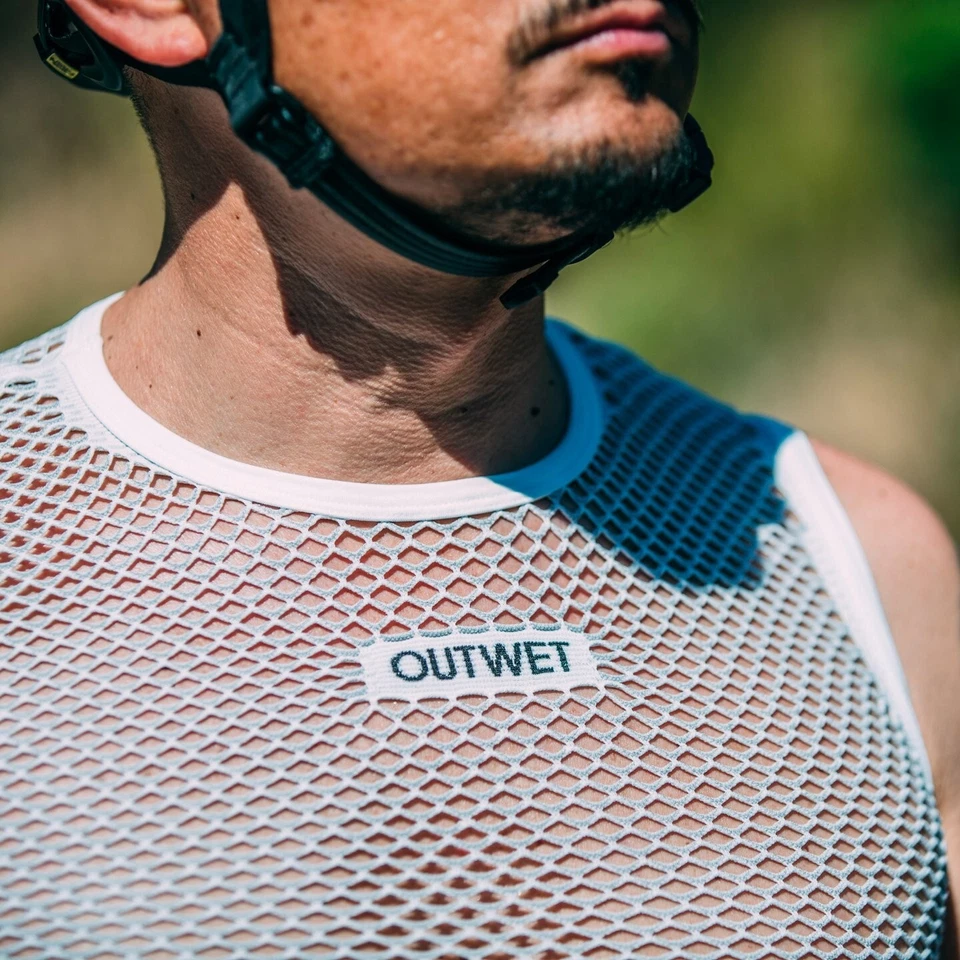 Base TT Sleeveless Cycling BASE LAYER in White by Outwet - Image 4 of 4