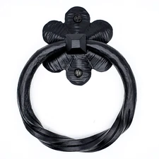 4.5” Rustic Ring Pull For Barn Doors, Gates & Furniture Hand Forged