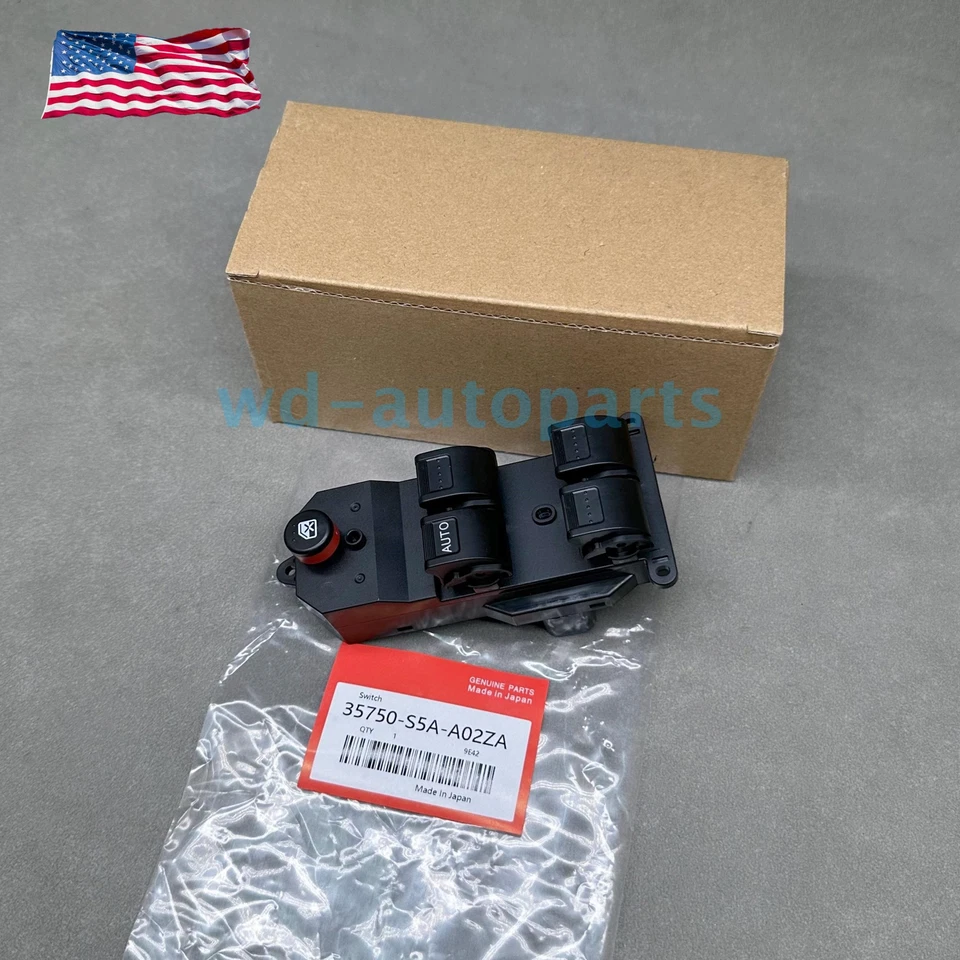New Master Power Window Switch For 2002-2006 Honda CR-V CRV Drive Left US Foto 3 de 4