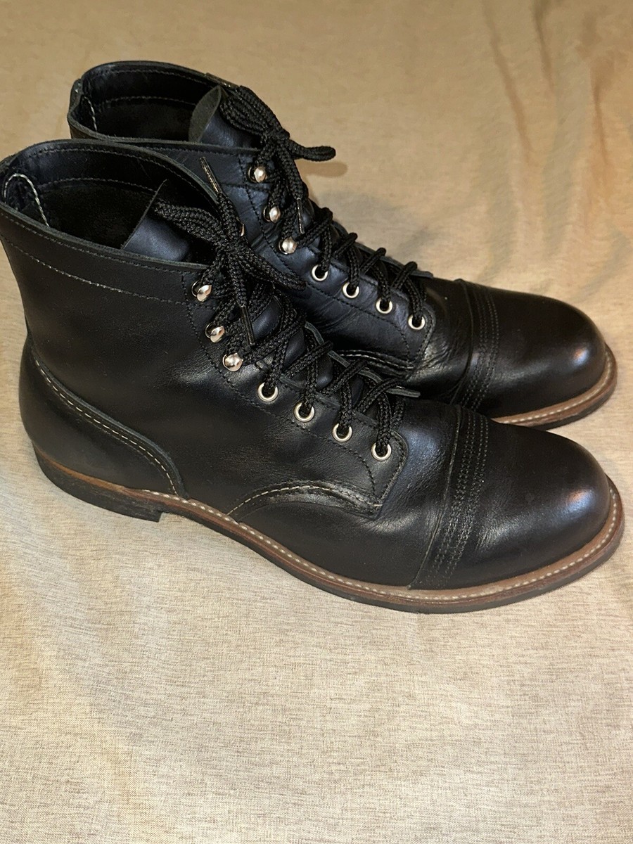 Red Wing 8084 Iron Ranger Black Leather Boots Size 13D. EUC Red Wing 8084 Iron Ranger Black Leather Boots Size 13D. EUC