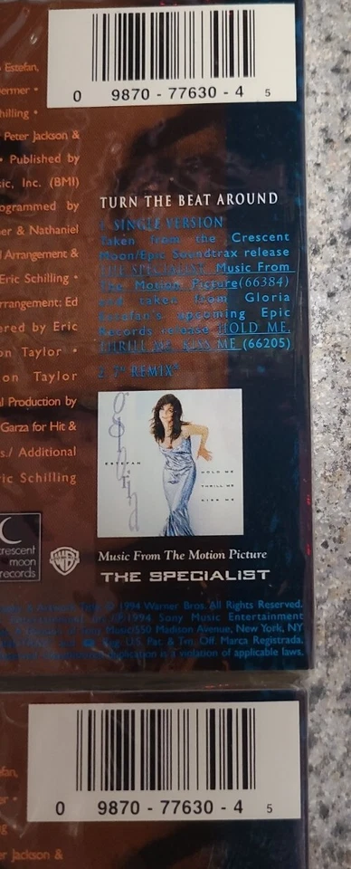 Gloria Estefan - Turn The Beat Around Cassette Single SEALED The Specialist - Image 3 of 4
