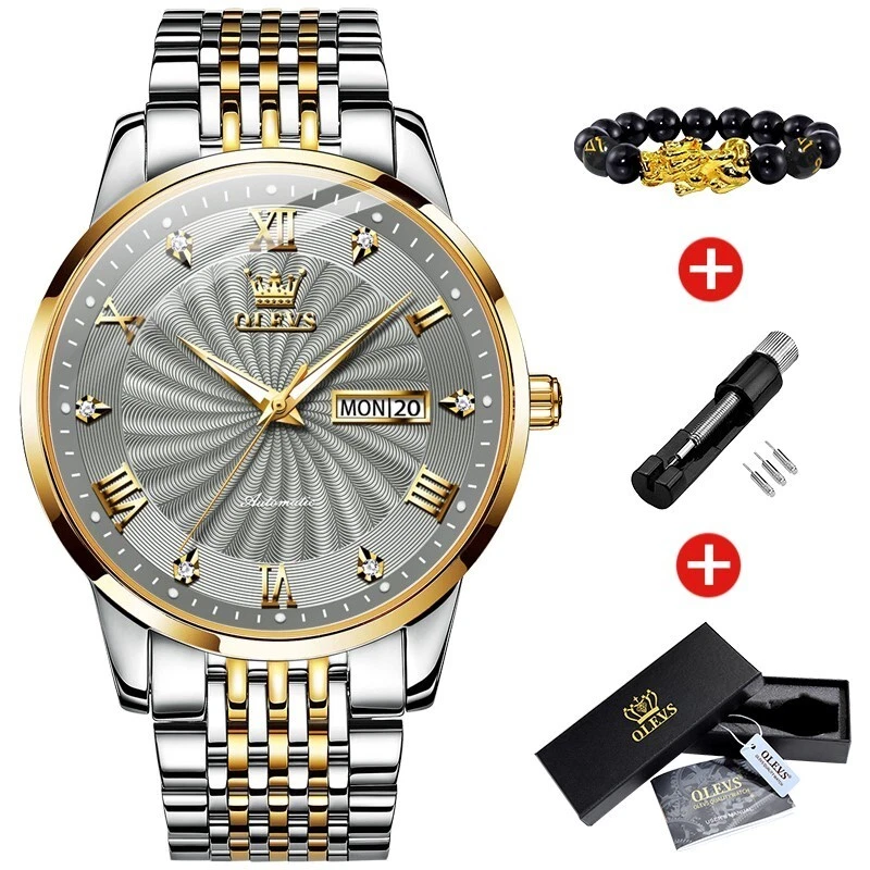 Top Brand OLEVS New Luxury Waterproof Watch Men Automatic Mechanical Business us