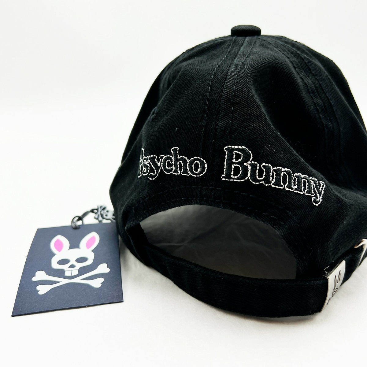 NEW* Men Psycho Bunny SUNBLEACHED CAP Navy Blue (B6A815A1HT 410