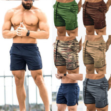Men's Fitness Gym Shorts Sports Running Pant Workout Quick Dry Training Pants