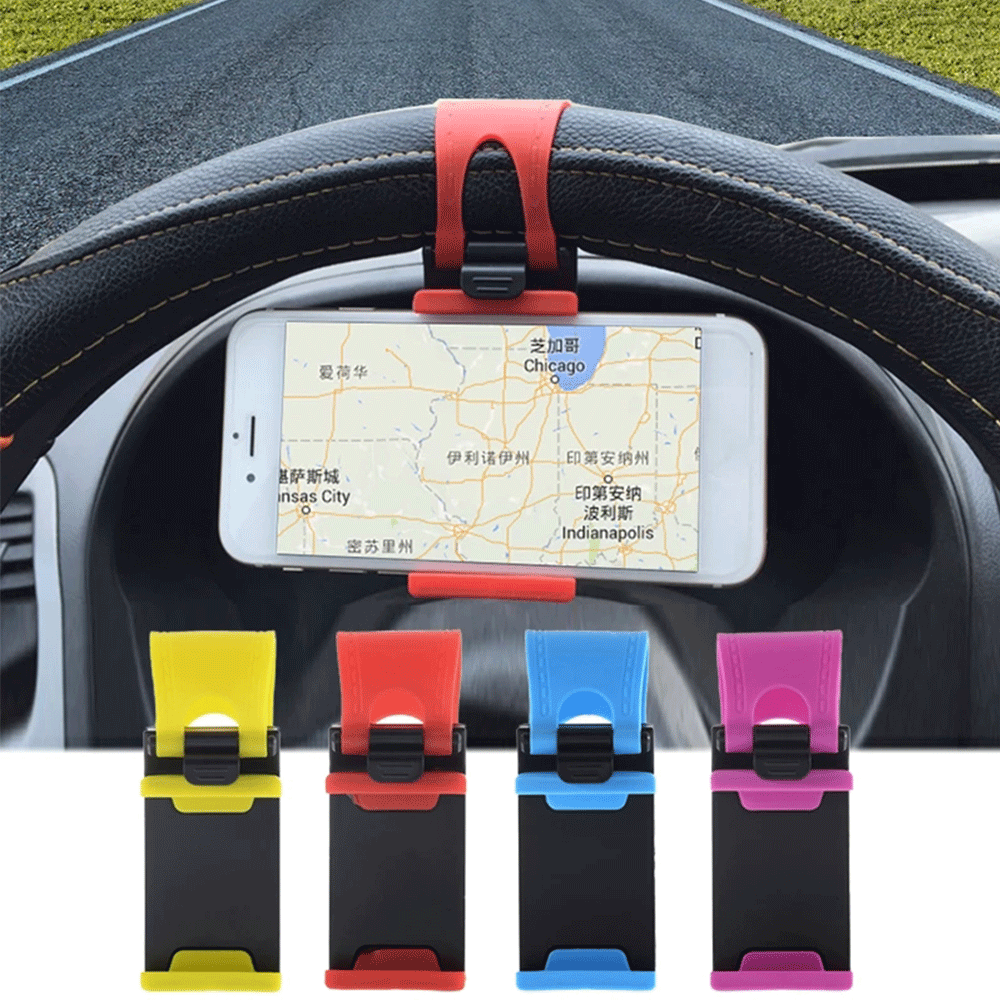 Großhandel Versorgung Auto Lenkrad Handyhalter Clip Auto Fahrradhalterung  Ständer Halterung Universal Für Iphone 6 6s Plus 5 Handy Gps Von Egooo,  0,57 €