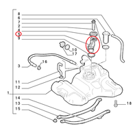 Kraftstofftankpumpenabdeckung Fiat Tempra - Originaltyp 7698977