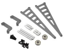 SPTSTC71071GM ALUMINUM WHEELIE BAR KIT FOR TEAM ASSOCIATED DR10: GUN METAL