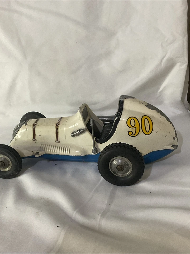 1950s Vintage Roy Cox Thimble Drome Champion Tether Car White #90 - Image 4 of 4