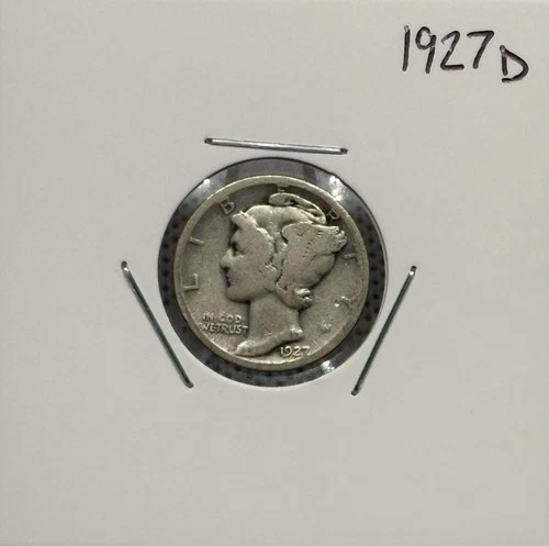 1927 D Mercury Dime, Good, 90% Silver, Extremely Low Mintage! 🔥🔥