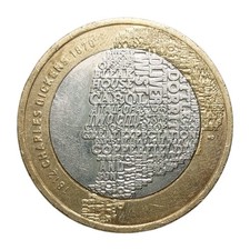 2012 United Kingdom £2 Two Pound Coin – Charles Dickens Bicentenary Z3754