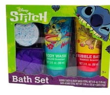 STITCH BATH SET, Fun In The Tub Playset, And 2 Magic Towels