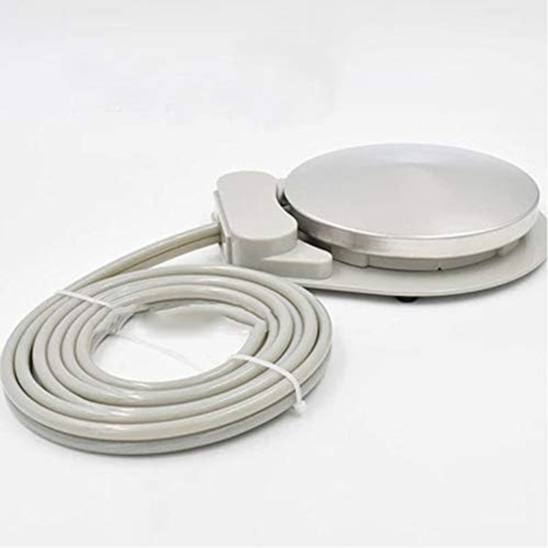 Interruptor de control de pie Pedal Válvula de pie cuadrada Fooe para silla dental con tubo (2 orificios