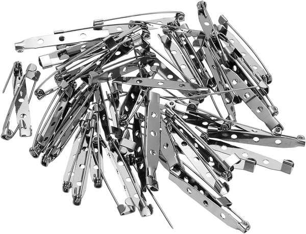 50 StüCk Anstecknadeln, 40Mm Sicherheitsnadeln Broschennadeln Pins Namensschild-image