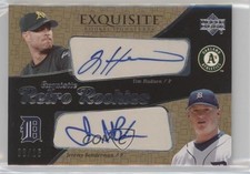2007 Exquisite Rookie Signatures 9/15 Jeremy Bonderman Tim Hudson Auto 0c3