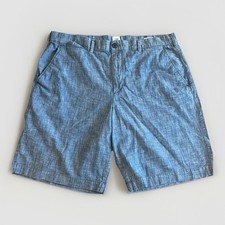 Gap Chambray Shorts Men s 36 Blue 10 Inseam Beach Summer Preppy Classic