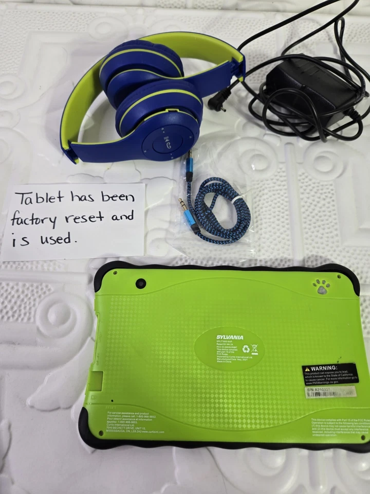 Sylvania SPLT7800-KHP 绿色 7" 触摸屏 儿童 平板电脑 Android — 第 3/4 张图片