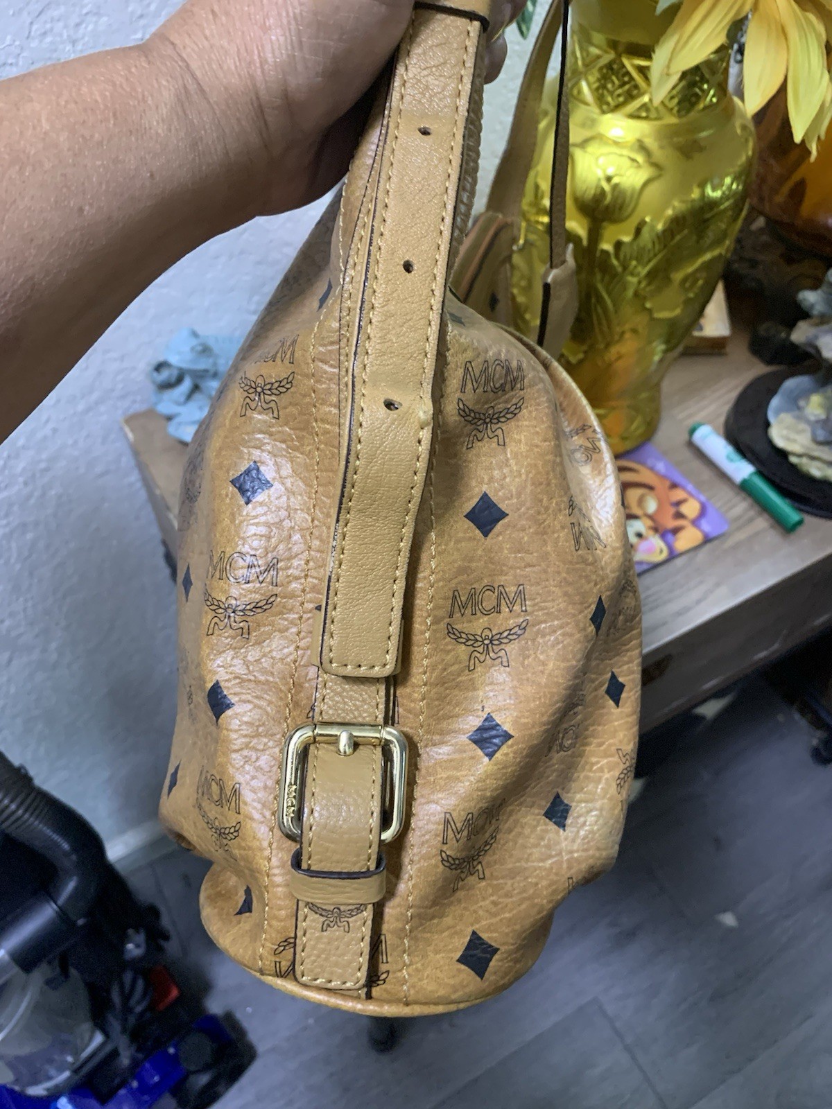 mcm cognac crossbody bag — image 4
