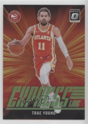 2024 Panini Donruss Optic Express Lane Lime Green Prizm /199 Trae Young #5 0n2k