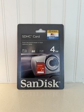 Sandisk 4GB SDHC Class 4 Memory Card Red Brand New Sealed