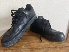 Nike Air Force 1 07 Triple Black CW2288-001 Men s Size 13 Black Leather Shoes
