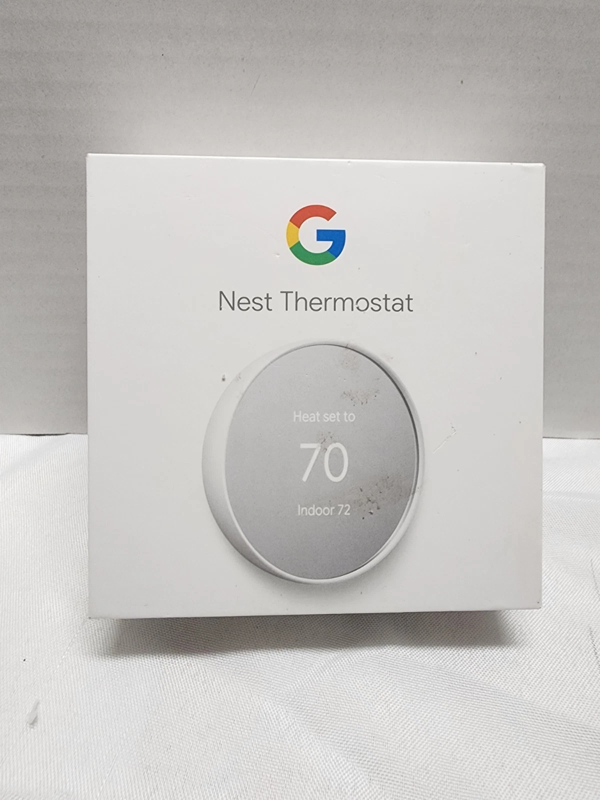 Google Nest Thermostat - Smart Thermostat for Home (White)