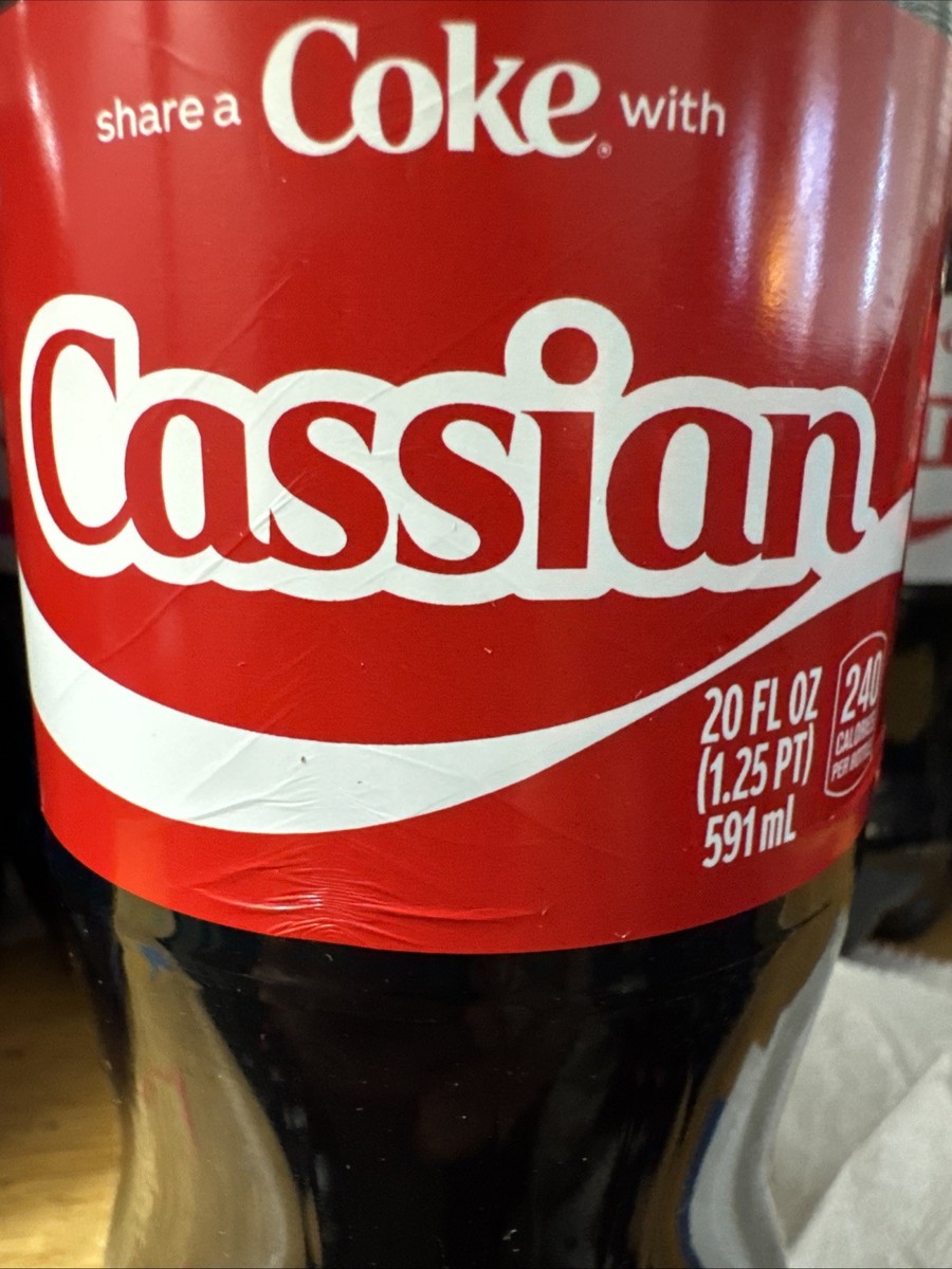 Share A Coke with Cassian 2025 Personalized Gift Coca Cola Bottle