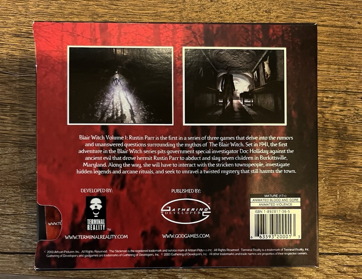 Blair Witch Vol. 1: Rustin Parr (PC, 2000) for sale online | eBay