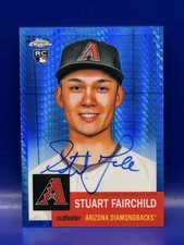 2022 Topps Chrome Platinum - STUART FAIRCHILD - RC Blue Prism AUTO #/99 #CPA-SF