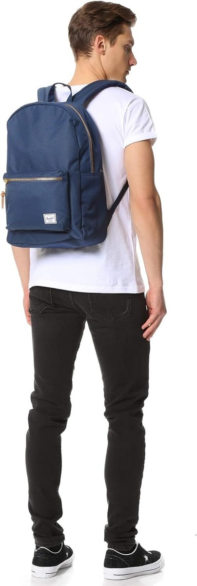 Herschel Unisex Classic 23L Settlement Backpack - Navy Blue  display picture 2