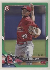 2018 Bowman Prospects Green 39/99 Junior Fernandez #BP96 0t2