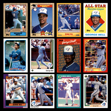 Jorge/George Bell Lot 12 Different Baseball Cards 1987-1991 TOR Blue Jays Only!