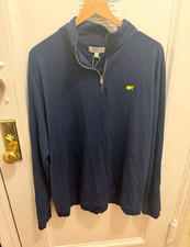 NWT Masters Crafted by Peter Millar Navy 1/4 Zip Mock Neck Golf Men's XL