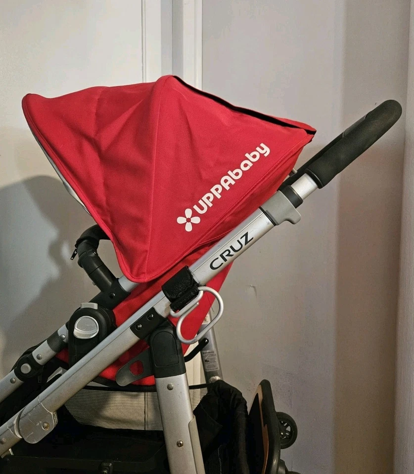 UPPAbaby Cruz stroller w/Red Top With Piggyback & Insect Screen - Image 2 of 4