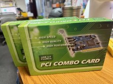 BRAND NEW PCI Combo Card 2-USB 2.0  3-Firewire 1394 ALI M5271 Chipset
