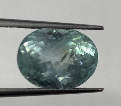 Wonderful Unique Quality Natural Aquamarine Blue Cut Stone Oval Shape 9.5X12 MM
