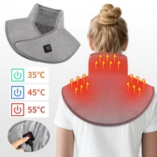 Neck And Shoulder Heat Pad USB Rechargeable Heated Neck Warmer for Pain Relief