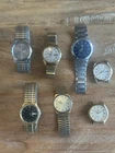 Vintage Seiko And Pulsar Men’s Watch Lot Untested For Part Or Repair Lot Of 7