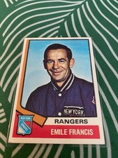 1974-75 Topps - Emile Francis #9 - FREE SHIPPING