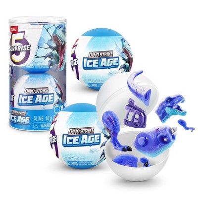 5 Surprise Dino Strike Ice Age, Serie 6, Mystery Sammelfiguren Miniatur