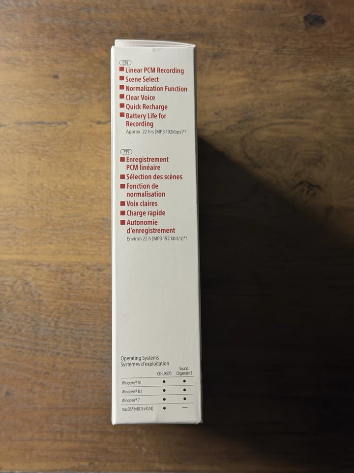 Sony ICD-UX570 Series - Digital Voice Recorder - Black - NEW - Image 2 of 3