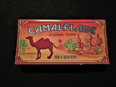 1 Pack Camalflage Filter Appearance Printed  Rolling Papers 48 Leaves Vintage