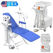 Dental Portable Delivery Unit Cart Air Compressor+Curing Light+Scaler/Chair Unit
