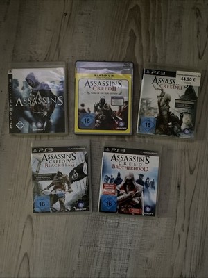 5x PS3 Assassin s Creed Spiele Paket  AC I, II, III, IV Black Flag & Brotherhood