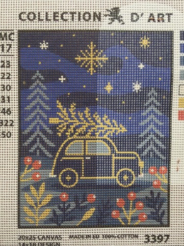 Collection D Art Printed needlepoint tapestry   20x25 Cm  Canvas Only