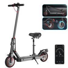 Electric Scooter with Seat Adult Folding E-Scooter 350W Long Range Fast Speed UK