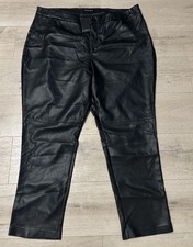 Eloquii Faux Leather Pants Women  s Size 22 Black Skinny 42x28